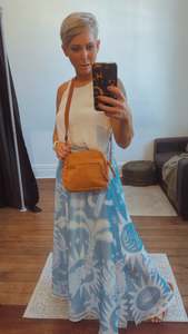 Accessories: Corduroy rust crossbody bag