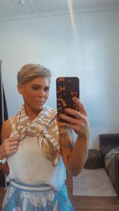 Accessories: Zebra print square scarves