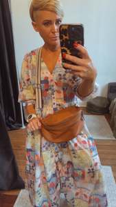 Accessories: Tan Cross Body Pouch Bag