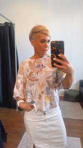 Tops: So Instyle Enchanted Forest Top Cream