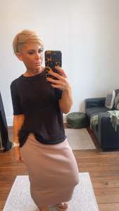 Tops: Knit Drop Shoulder Top Black