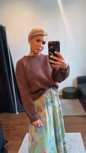 Coffee Brown Fluffy Knit Jumper