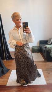 All Shorts: Luxe Leopard Bias Cut Skirt
