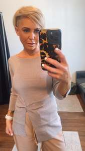 Tops: Twist Detail Knit Top Mocha