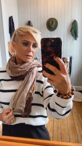 Crinkle Brown Ombre Scarf