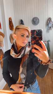 Coffee Print Scarf
