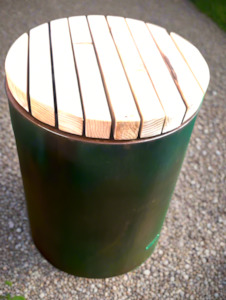 Corten: Gas Bottle Cover and Table