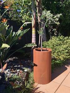 Corten Planters: Corten Cylinder 750