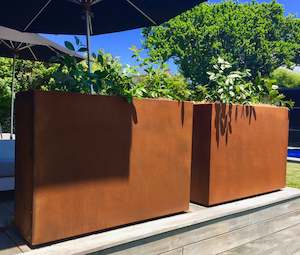 Corten Planters: Corten Tall Trough
