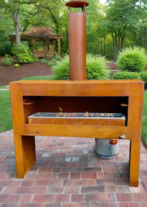 Fire Bowls: Coming Soon - The Cardrona Corten Fireplace in Gas