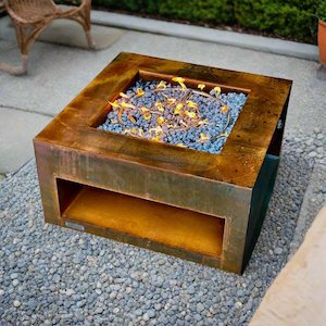 Coming Soon - Square Gas Fire Pit with Storage