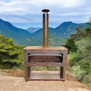 The Cardrona Corten Fireplace