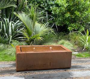 The Hanmer Table Top Water Feature Double Corten