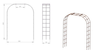 Plants Supports Archways And Trellis: The Ruapehu Archway extensions