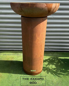 Products: The Kakapo 900 Corten Steel Bird Bath