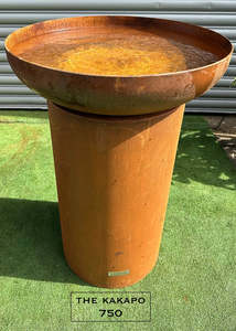 Products: The Kakapo 750 Corten Steel Bird Bath