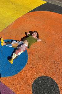 Unisex Child Linen Patchwork Pants/ One of a kind