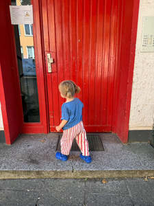 Unisex Child Popcorn Stripe Cotton Pants