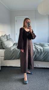 Linen Gathered Cloud Dress