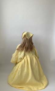 Ready To Ship: Sample Butter Linen Headscarf.