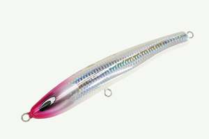 Topwater Game: Nature Boys Umitsubame 185F Topwater Stickbait Pink Head Glow