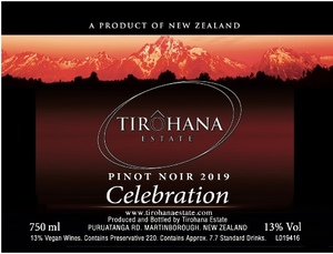 Products: Pinot Noir ‘Celebration’ 2019
