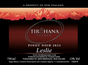 Products: Pinot Noir ‘Leslie’ 2022