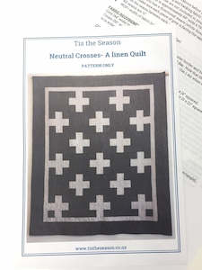 Neutral Crosses Quilt pattern