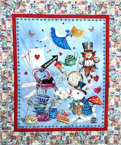 Patchworks Kits And Patterns: Alice in Wonderland Throw/Cot Quilt