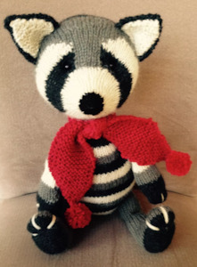 Knitting: Cameron James:  Rascal the Racoon