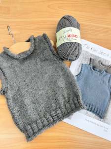 Kiwi Stitch and Knit Co: Rudy Rolled Edge Vest and Hat