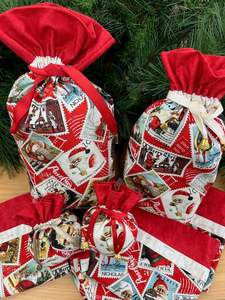 CLASS:  Christmas Fabric Gift Bags