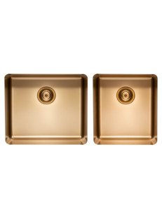 Brass Sinks Taps: Essentials 955mm Double Bowl Sink