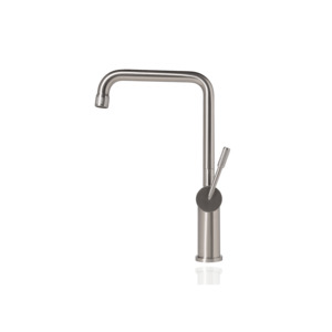 Stainless Steel Sinks Tapware Basins: Titan Essentials Square Kitchen Mixer Tap - Stainless Steel