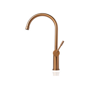 Titan Essentials Gooseneck Kitchen Mixer Tap - Rose Gold