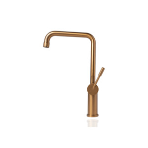 brass: Essentials Square Kitchen Mixer Tap – Brass