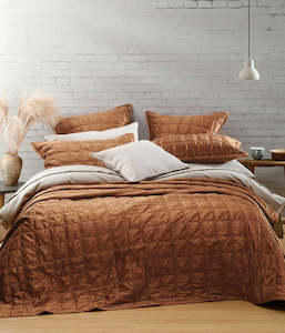 Manchester: M.M Linen Meeka Comforter Set Ginger