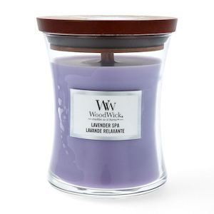 Medium Candles: Woodwick Lavender Spa Medium