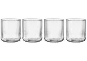 Zephyr Ribbed Glass Tumbler