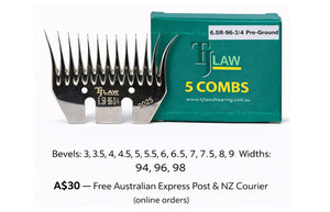 Products: Preground 1/2 Thickness Combs (Round Teeth Ends) (5pc/pack shearing