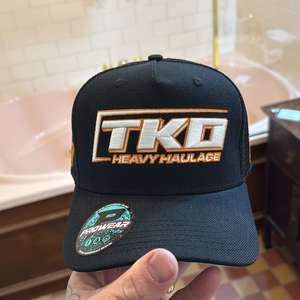 Products: TKO Heavy Haulage Trucker Cap – Black & Orange