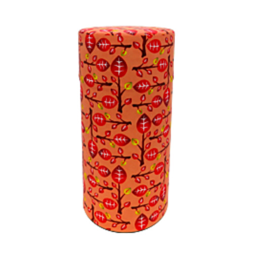 Tea Canister - Tree Red t leaf T