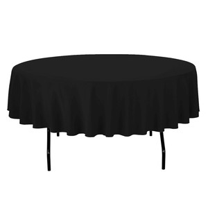 Products: Black Round Table Cloth 2.80m TLL Events