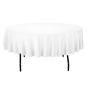 Products: White Round Table Cloth 3.05m TLL Events