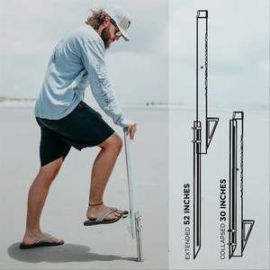 Products: Toadfish Stowaway Collapsible Stainless Beach Surf Spike