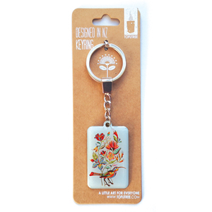 Keyring ‘Huia & Flora’ – TOFUTREE