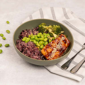 Frozen Meals: Teriyaki Salmon & Rice Bowl (FROZEN)