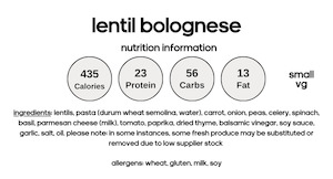 All: Lentil Bolognese (V)
