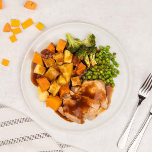 Pork Roast with Vegetables & Gravy