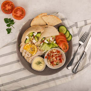 All: Herby Lemon Chicken with Flatbreads & Salsa